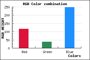 rgb background color #7426F8 mixer