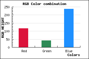rgb background color #742AEE mixer