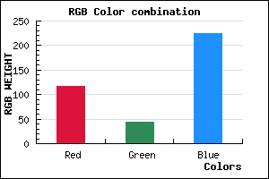 rgb background color #742BE1 mixer
