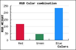 rgb background color #742BE9 mixer