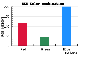 rgb background color #742CC8 mixer