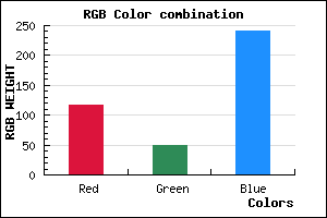 rgb background color #7431F0 mixer