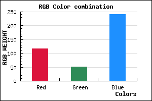 rgb background color #7434F0 mixer