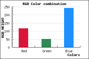 rgb background color #7434F2 mixer