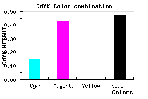 #744E88 color CMYK mixer