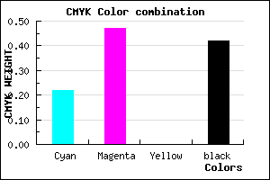 #744F95 color CMYK mixer