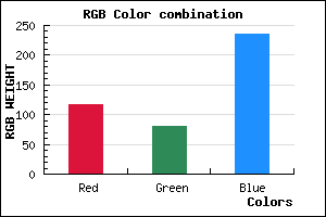 rgb background color #7450EC mixer