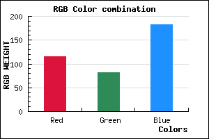 rgb background color #7452B6 mixer