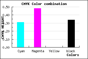 #7458A8 color CMYK mixer