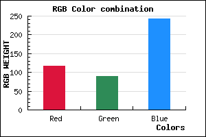 rgb background color #745AF2 mixer