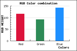 rgb background color #745C8E mixer