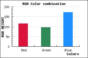 rgb background color #7460AC mixer