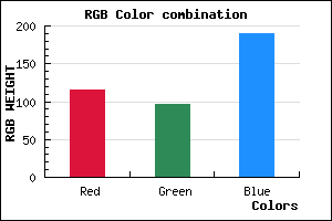 rgb background color #7460BE mixer