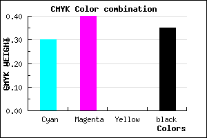 #7463A5 color CMYK mixer