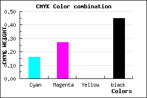 #75658B color CMYK mixer