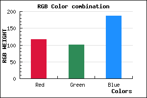 rgb background color #7565BB mixer