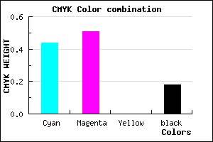 #7567D1 color CMYK mixer
