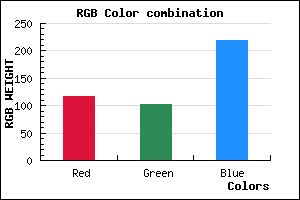 rgb background color #7567DB mixer