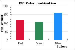 rgb background color #75699F mixer