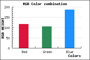 rgb background color #7569BB mixer
