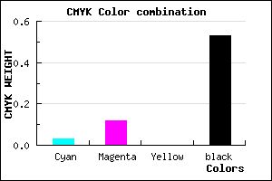 #756B79 color CMYK mixer