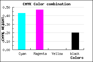 #756CCC color CMYK mixer