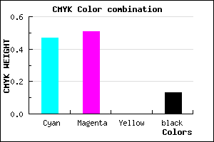 #756CDE color CMYK mixer