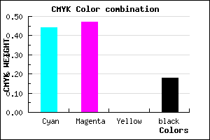 #7570D2 color CMYK mixer