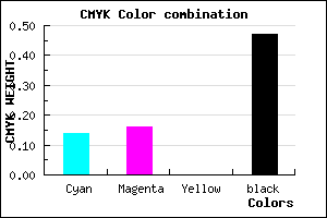 #757288 color CMYK mixer