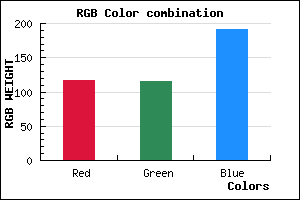 rgb background color #7573BF mixer