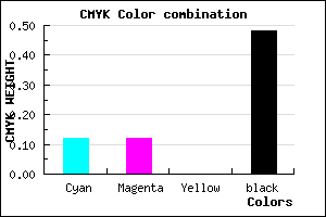 #757585 color CMYK mixer