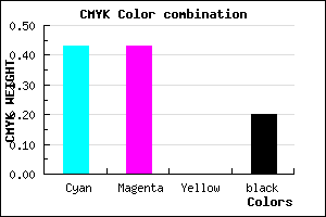 #7575CD color CMYK mixer