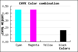 #7575D5 color CMYK mixer