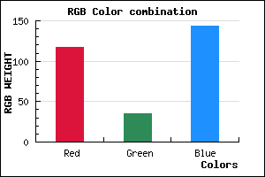 rgb background color #75238F mixer