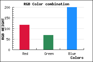 rgb background color #7544C8 mixer