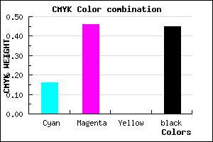 #754B8B color CMYK mixer