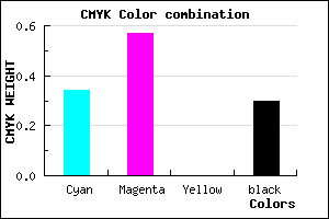 #754CB2 color CMYK mixer