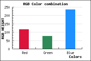rgb background color #754DEB mixer