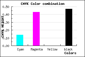 #754E88 color CMYK mixer