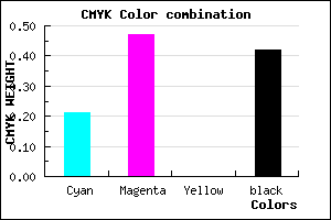 #754E94 color CMYK mixer