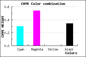 #754EA8 color CMYK mixer