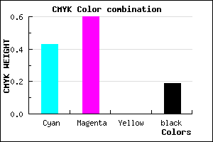 #7552CE color CMYK mixer