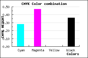 #7557A3 color CMYK mixer