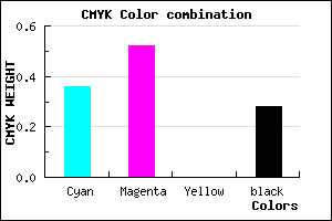 #7557B7 color CMYK mixer