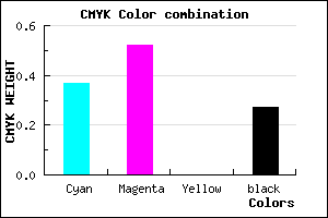 #7559B9 color CMYK mixer