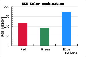 rgb background color #755AAE mixer