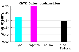 #755AB4 color CMYK mixer