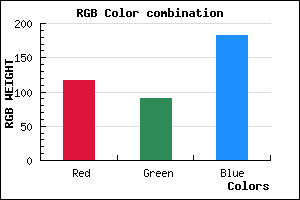 rgb background color #755AB6 mixer