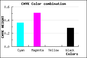 #755AB8 color CMYK mixer