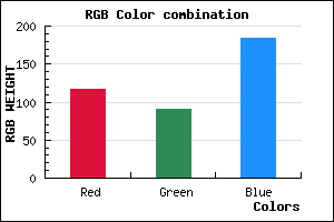 rgb background color #755AB8 mixer
